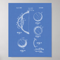 Contact Lens 1950 Patent Art Blueprint