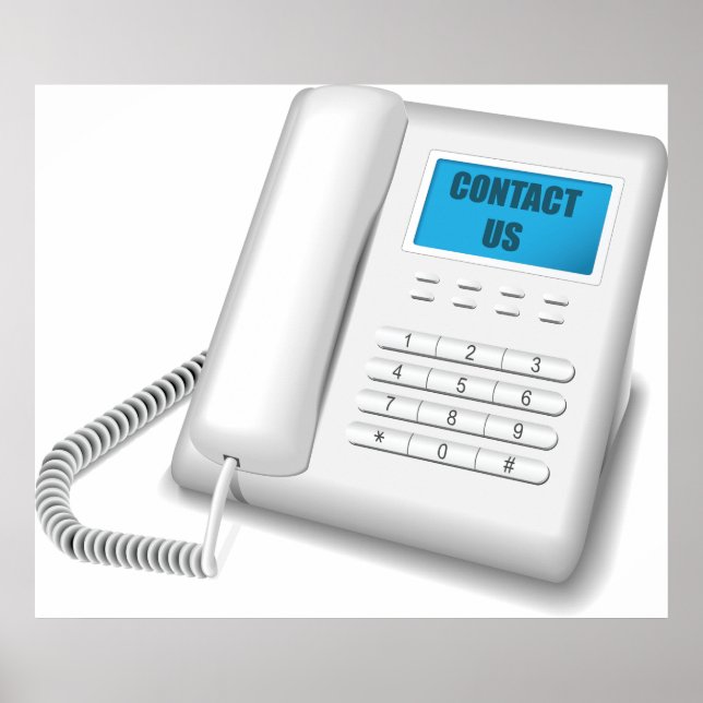 Contact Us Telephone Poster (Front)