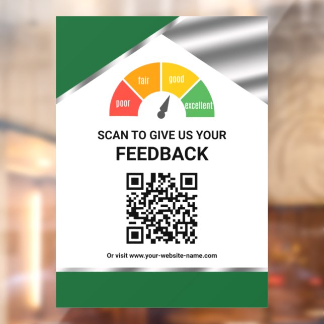 Contactless QR Code Customer Feedback Green (Sheet 2)