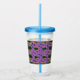 Contained Sky Flame Pinwheels Acrylic Tumbler