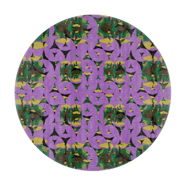 Contained Sky Flame Pinwheels Cutting Board (Front)