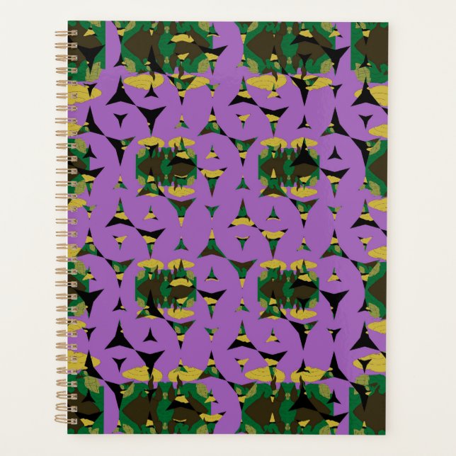 Contained Sky Flame Pinwheels Planner (Front)