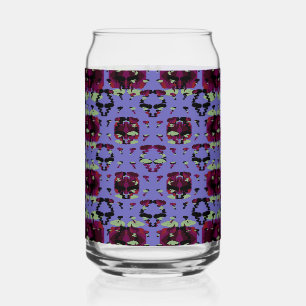 Contained Sky Flame Roses Can Glass