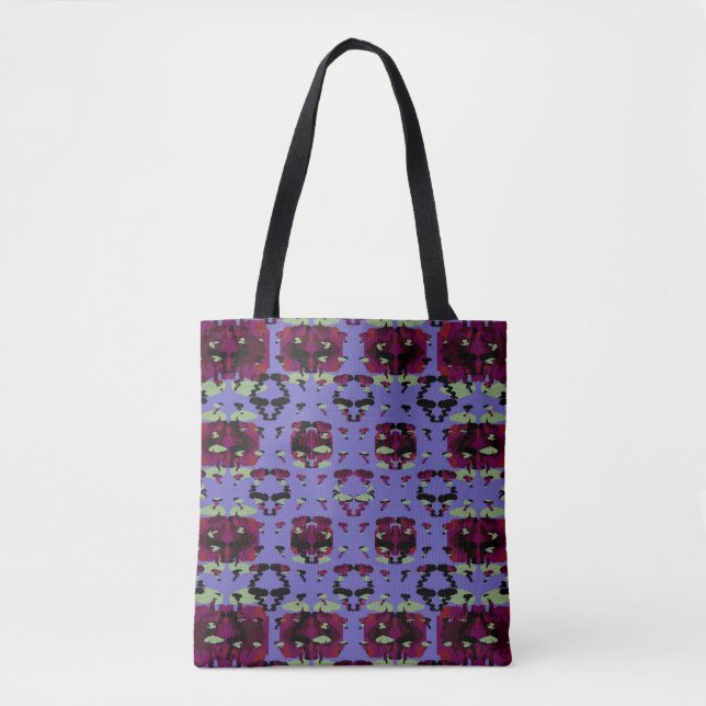Contained Sky Flame Roses Tote Bag (Front)