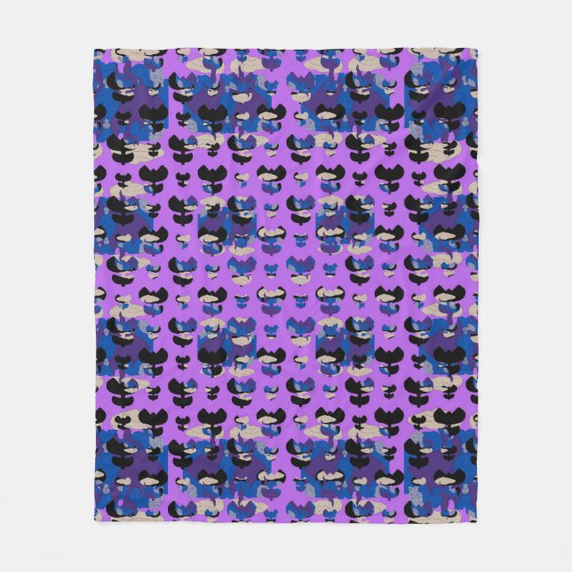 Contained Sky Flame Tulip Fleece Blanket (Front)