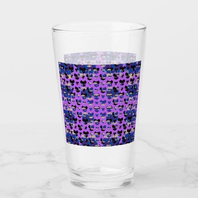 Contained Sky Flame Tulip Glass (Front)