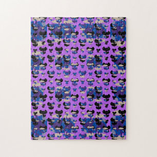 Contained Sky Flame Tulips Jigsaw Puzzle