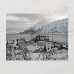 Container Crane Destroyed by Gale Force Winds Postcard