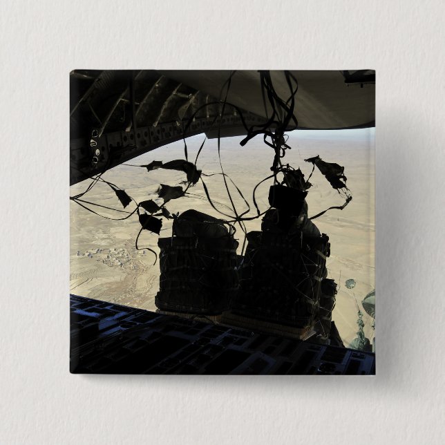 Container Delivery System bundles exit 15 Cm Square Badge (Front)