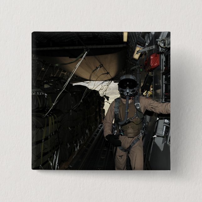 Container Delivery System bundles exit a C-17 15 Cm Square Badge (Front)