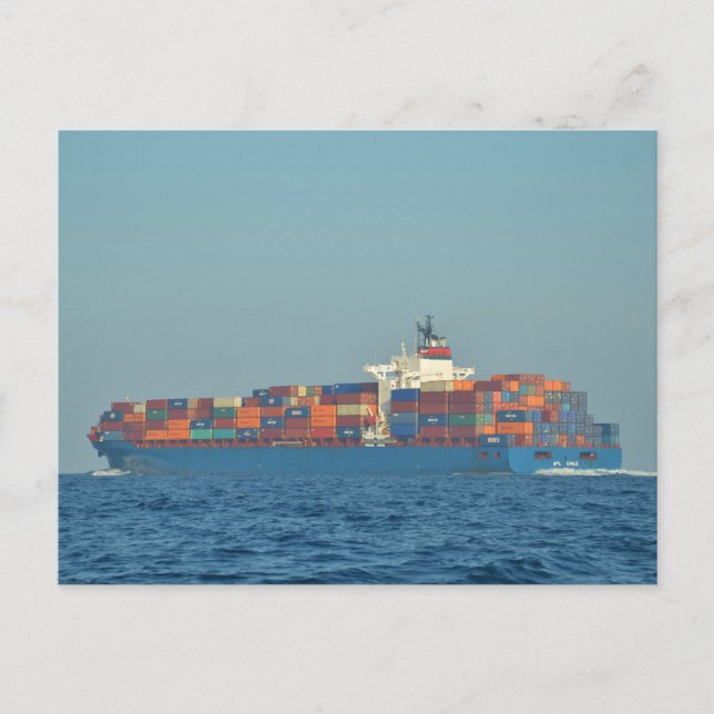 Container Ship APL CHILE Postcard (Front)