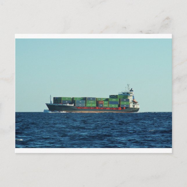 Container Ship Postcard (Front)