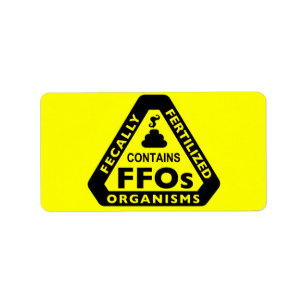 "Contains Fecally Fertilised Organisms" Labels