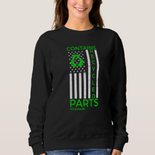 Contains Recycled Parts Organ Transplant Kidney Li Sweatshirt