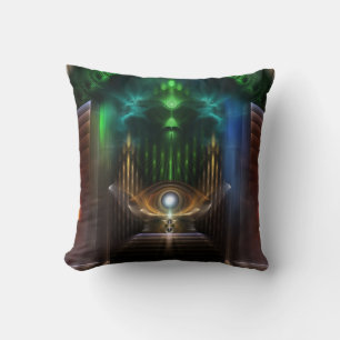 Contemplating Oz Fractal Art Decorative Pillow