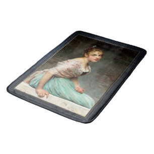 Contemplation by Eugene de Blaas Bath Mat