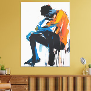 Contemplation in Colours – Abstract Art Canvas Print