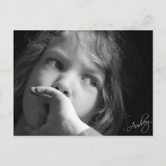 Contemplative Child Postcard (Front)