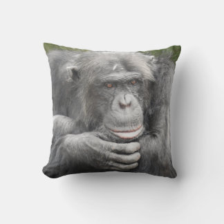 Contemplative Chimpanzee Cushion