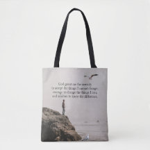 Contemplative Coastal Scene Serenity Prayer