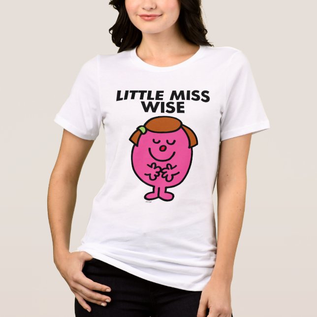 Contemplative Little Miss Wise Tri-Blend Shirt (Front)