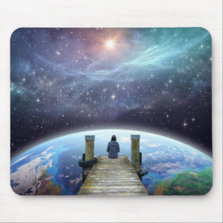 Contemplative Space Art Mouse Pad, Multi-Verse Mouse Pad