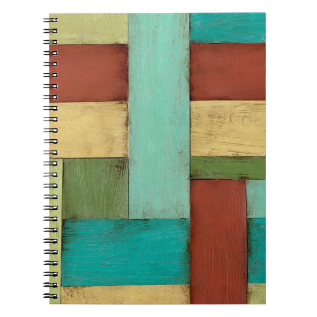 Contempoary Coastal Multicolored Painting Notebook (Front)