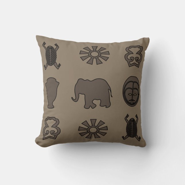 Contemporary Abstract African art Cushion (Front)