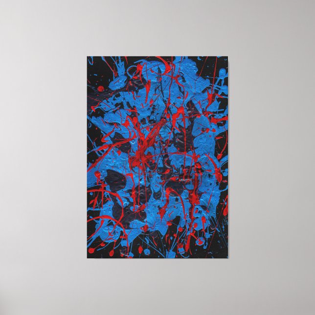 Contemporary Abstract Art : Electric Canvas Print (Front)