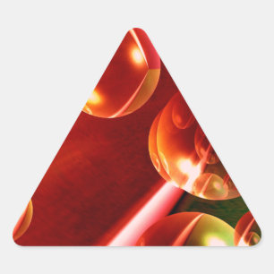 Contemporary Abstract Artwork by Serdar Hizli Triangle Sticker