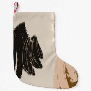 Contemporary abstract artwork,  decorative backgro small christmas stocking