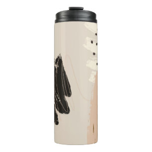 Contemporary abstract artwork, decorative backgro thermal tumbler