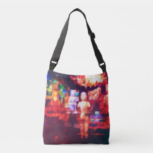 Contemporary Abstract Buddha Meditation Art Crossbody Bag