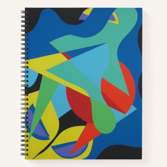 Contemporary Abstract Froggish Notebook (Front)