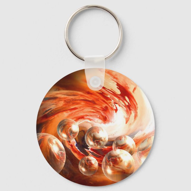 Contemporary Abstract Key Ring (Front)