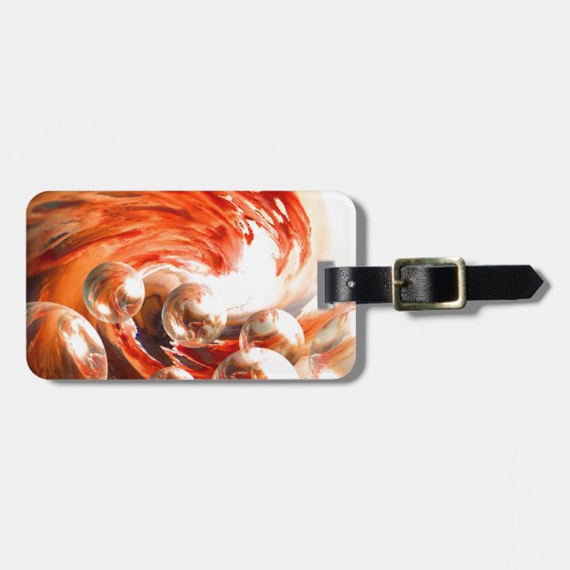 Contemporary Abstract Luggage Tag (Front Horizontal)