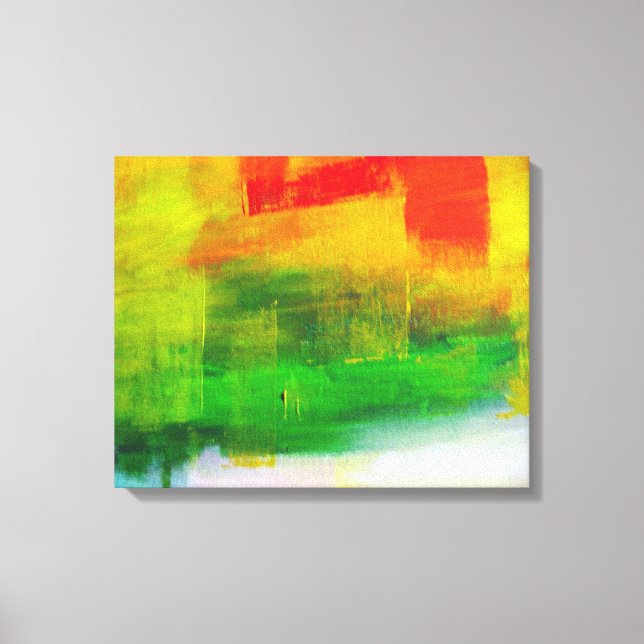 Contemporary Abstract Painting Canvas Print (Front)
