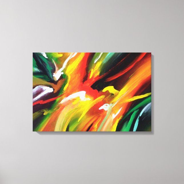 Contemporary Abstract Painting Canvas Print (Front)
