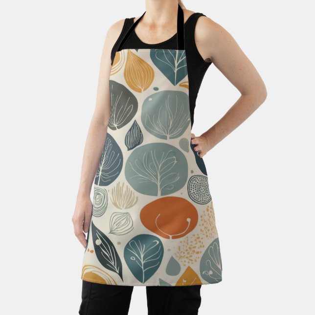 Contemporary abstract patterns organic shapes apron (Insitu)