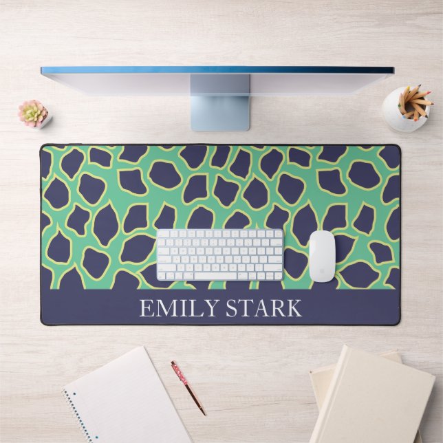 Contemporary Abstract Personalised Name Desk Mat (Office 1)