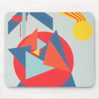 Contemporary Abstract Shapes Mousepad