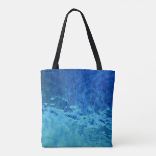 contemporary abstract stained glass tote bag