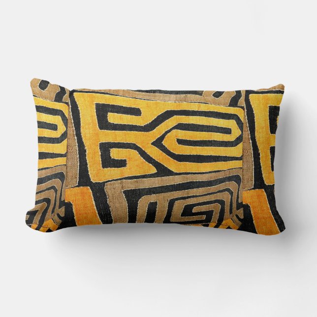 Contemporary African Lumbar Cushion (Front)