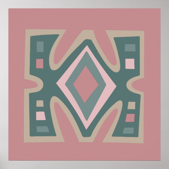 Contemporary African Modern Abstract art Poster (Front)