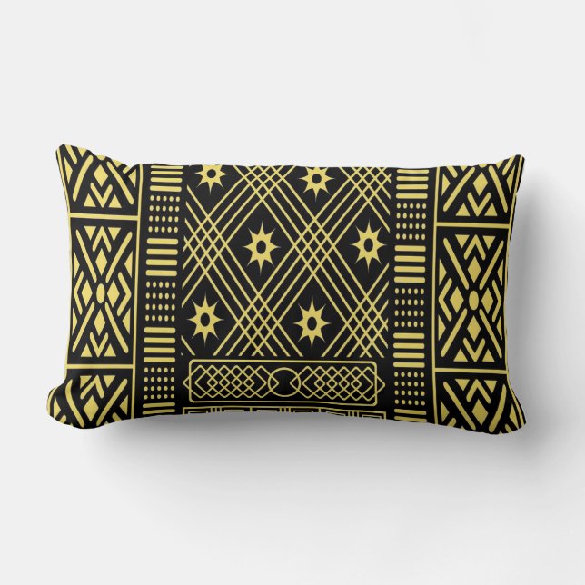 Contemporary: African Style Design Lumbar Cushion (Front)