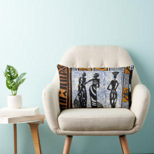 Contemporary: African Style Design Lumbar Cushion