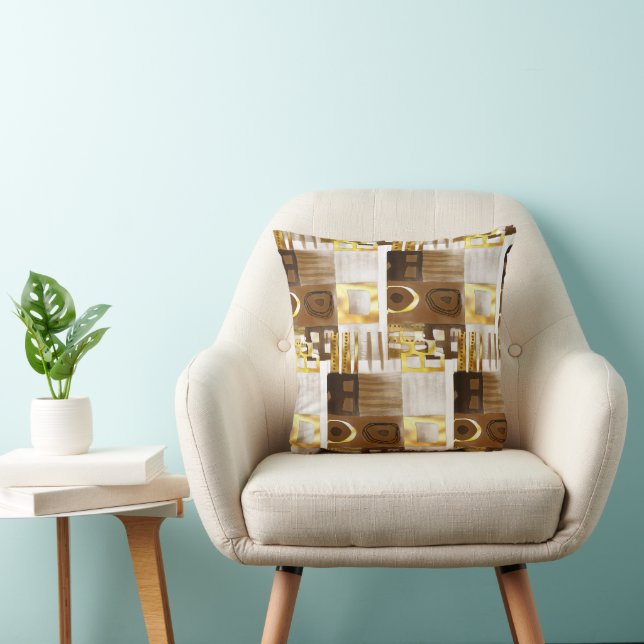 Contemporary Afrocentric Geometric Cushion (Chair)
