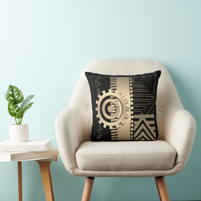 Contemporary Afrocentric Motif Design Cushion (Chair)