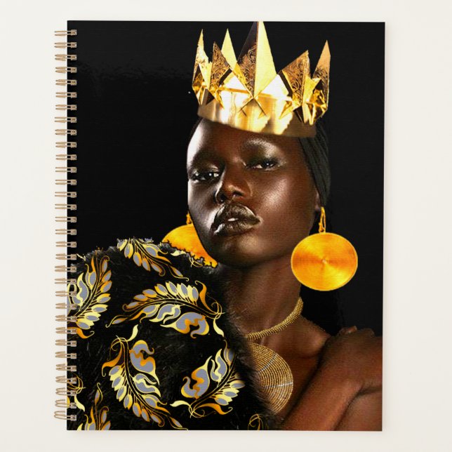 Contemporary Afrocentric: My Black Queen Planner (Front)