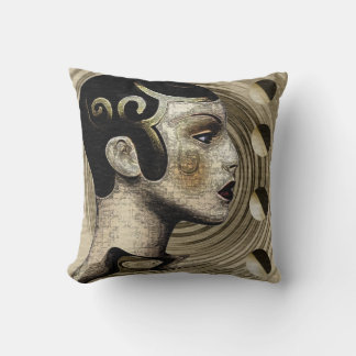 Contemporary Art Deco–Nouveau Fusion  Cushion